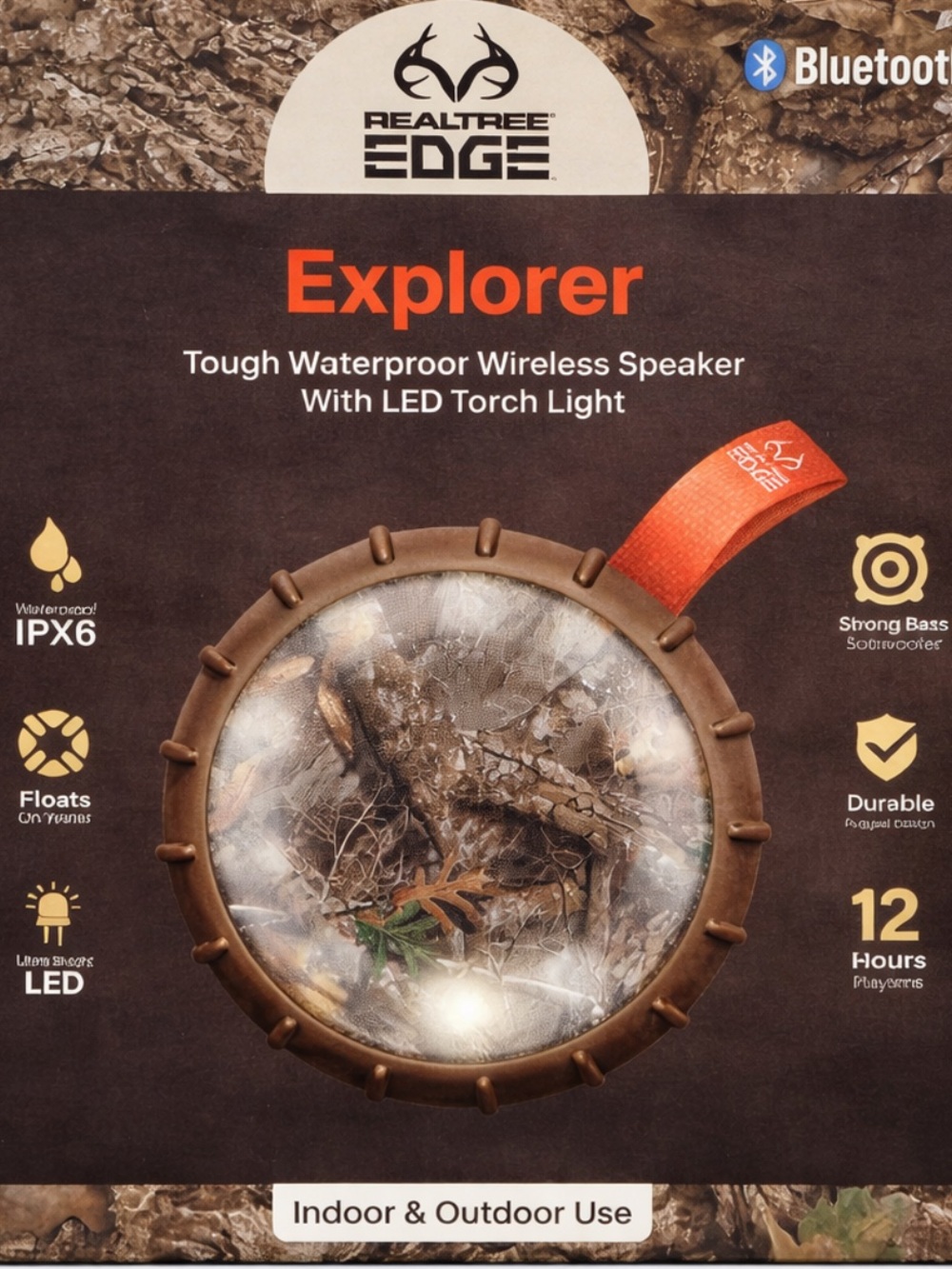 Realtree Explorer Waterproof Wireless Speaker New in Box - Picture 3 of 6